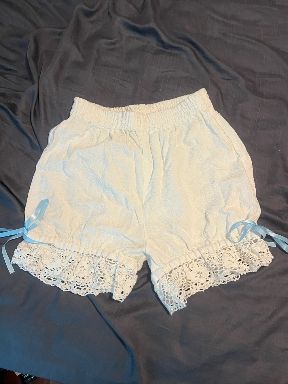 EUC Fashion Brand Company Thick Linen Lace Bloomers Size Small